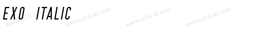 Exo2 Italic字体转换 Exo2 Italic字体转换